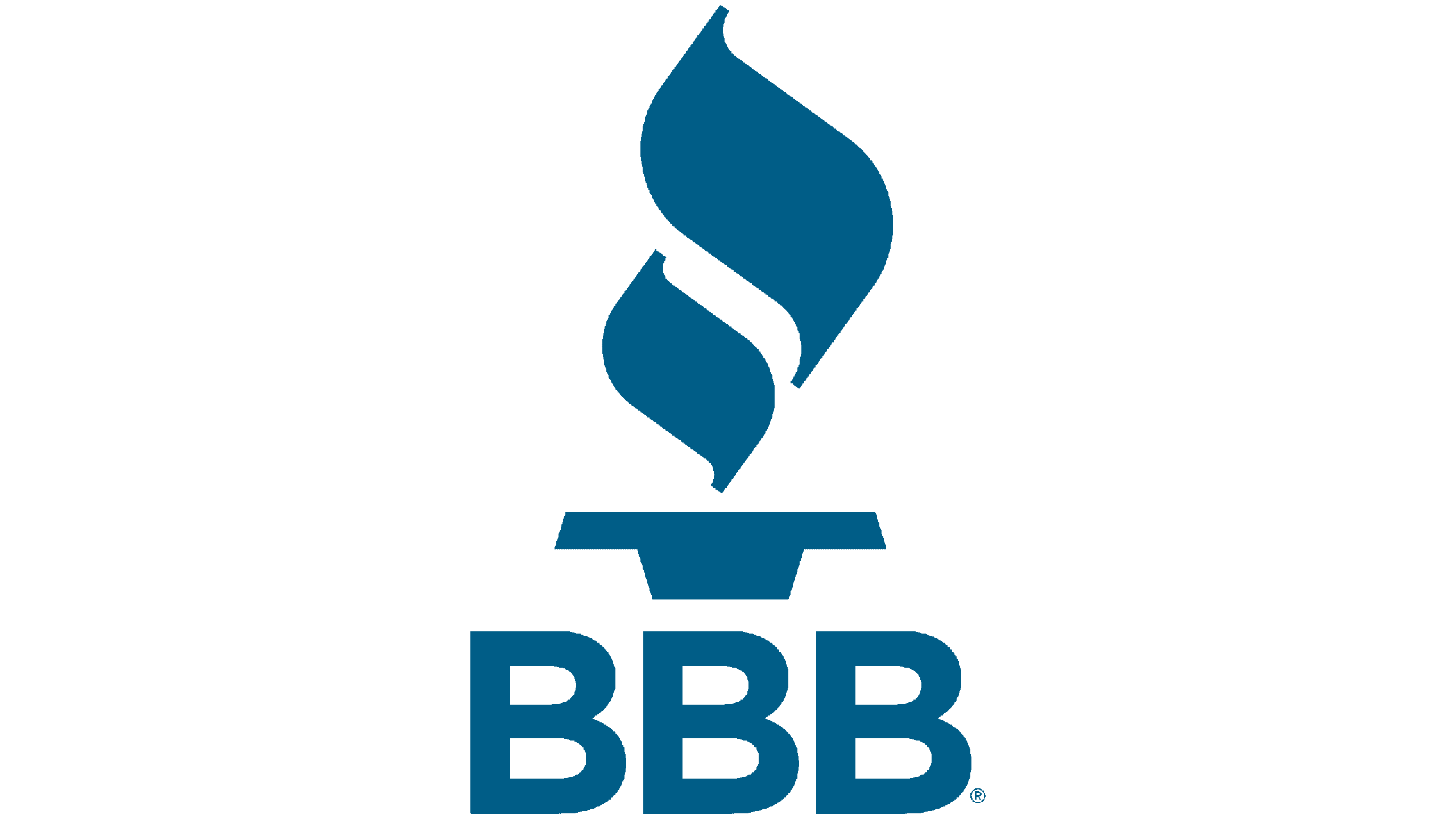 A better business bureau logo, or BBB.